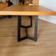 Natural oak dining table