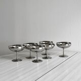 6 stainless steel footed bowls, Letang Remy style