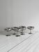 6 coupelles sur pied en inox style Letang Remy