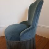 Velvet toad armchair