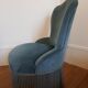 Velvet toad armchair