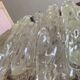 Midcentury ice glass plexi chandelier by kalmar
