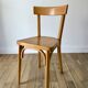 Set of 4 baumann bistro chairs in blond wood / honey stamped 40-50 years