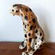 Vintage ceramic leopard, Italy 1970