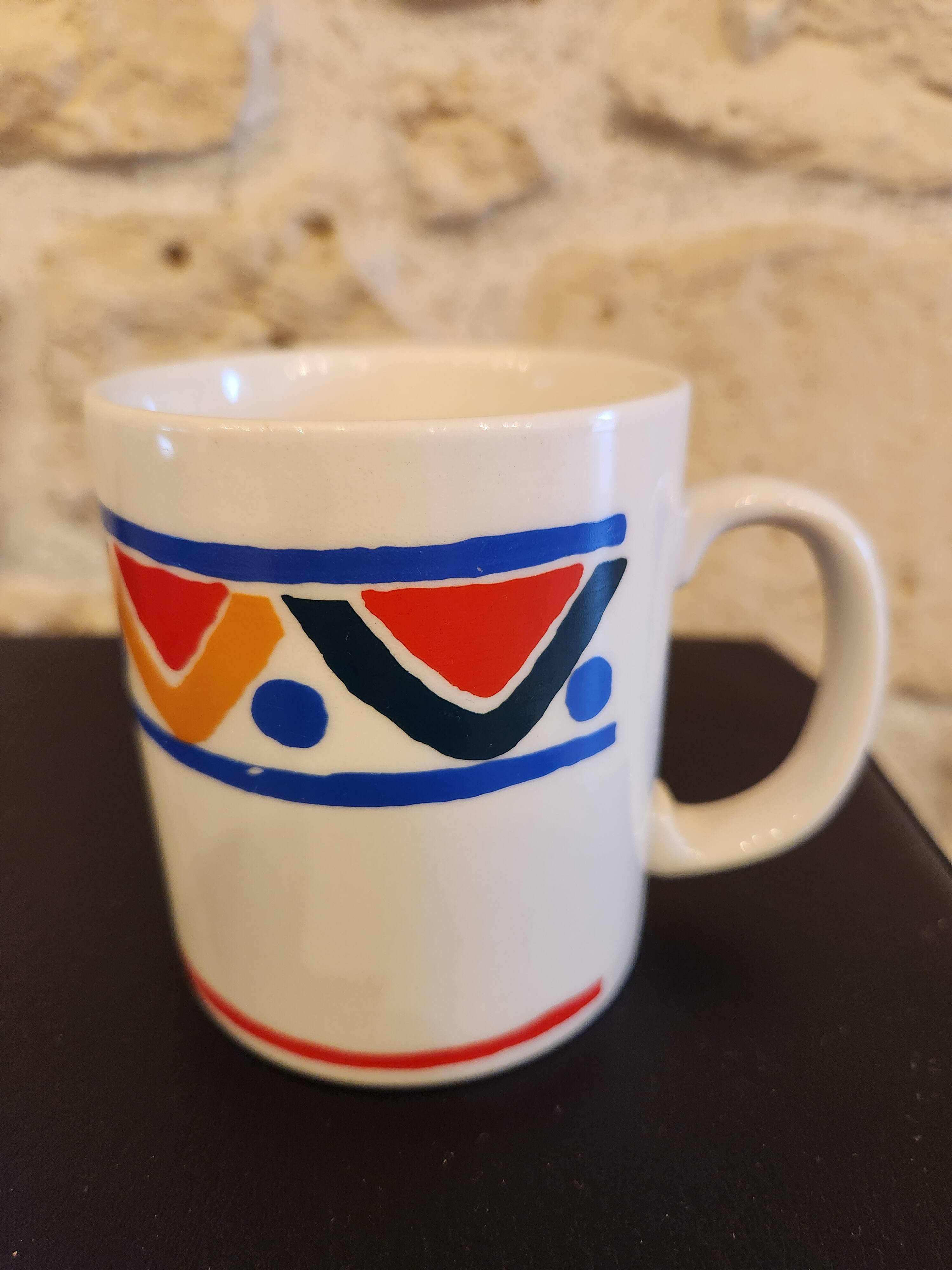 Set of 3 Mobil ceramic mugs