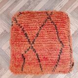Handmade Berber pouf in wool 60 X 60 X 20 CM