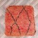 Handmade Berber pouf in wool 60 X 60 X 20 CM