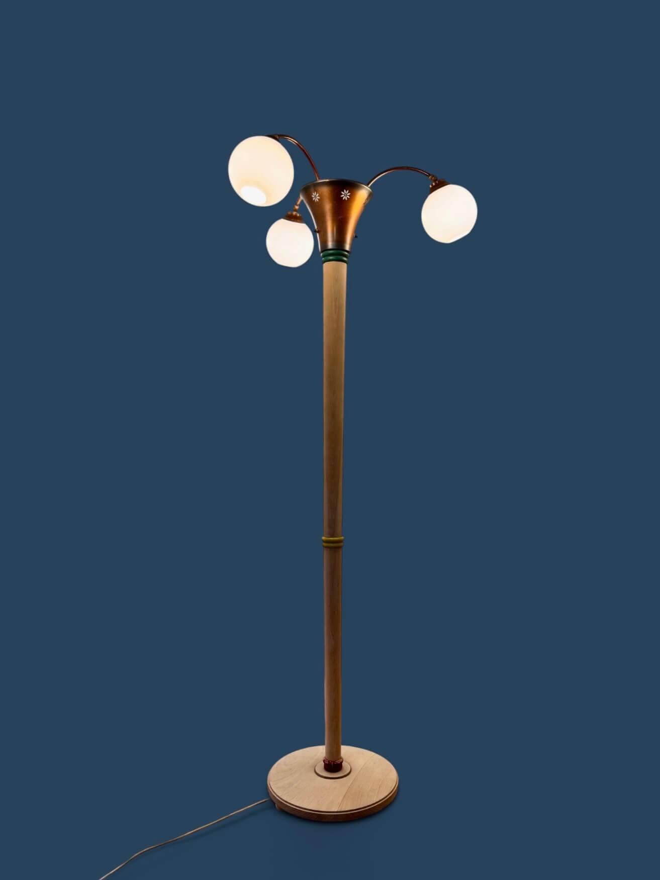 Renovated Art Deco floor lamp