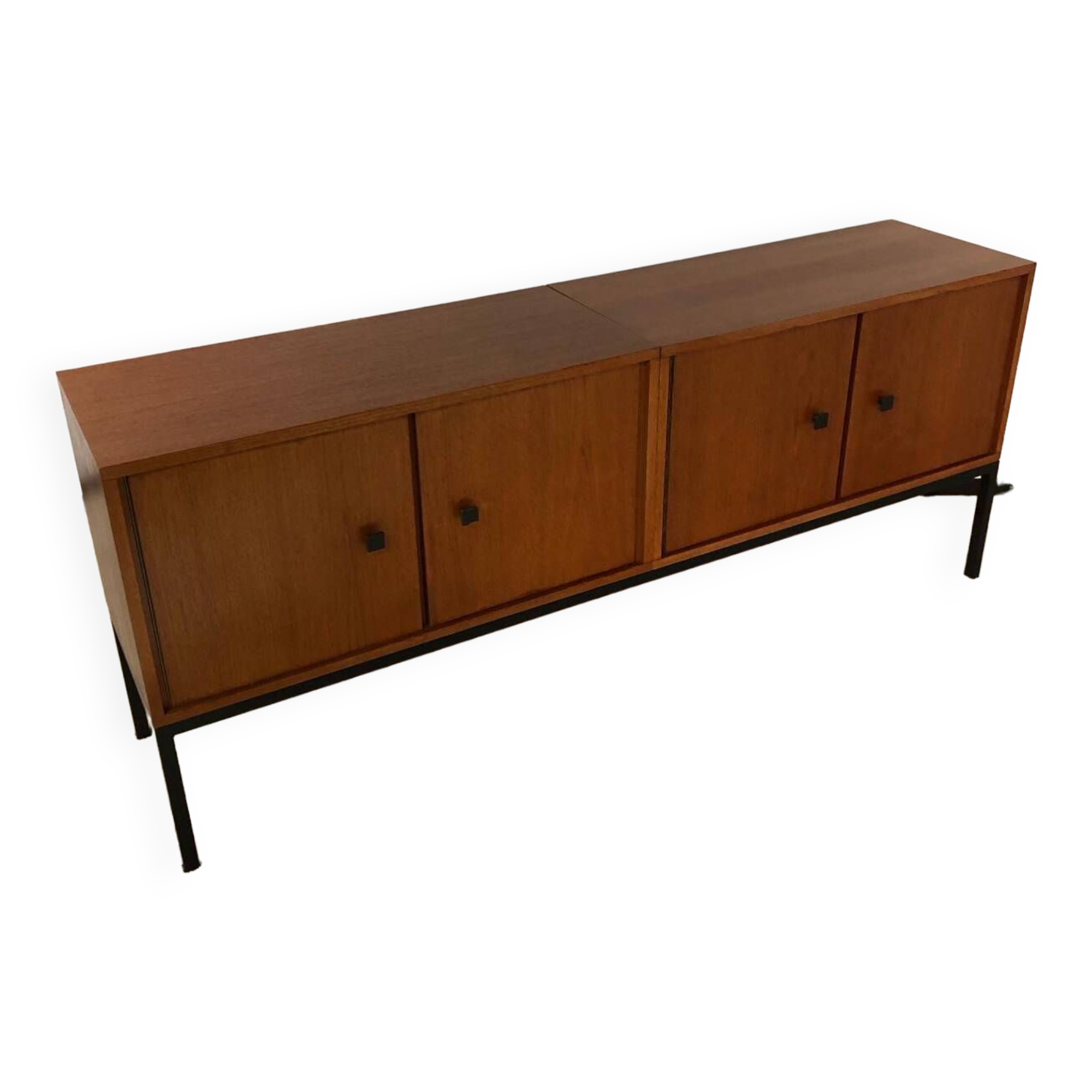 MDK sideboard in teak and steel circa 1960