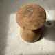 Solid wood side table (monoxyl) organic shape natural color