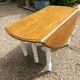 Antique solid wood table, round/oval extendable