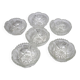 Coupelles en verre ciselé