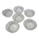 Coupelles en verre ciselé
