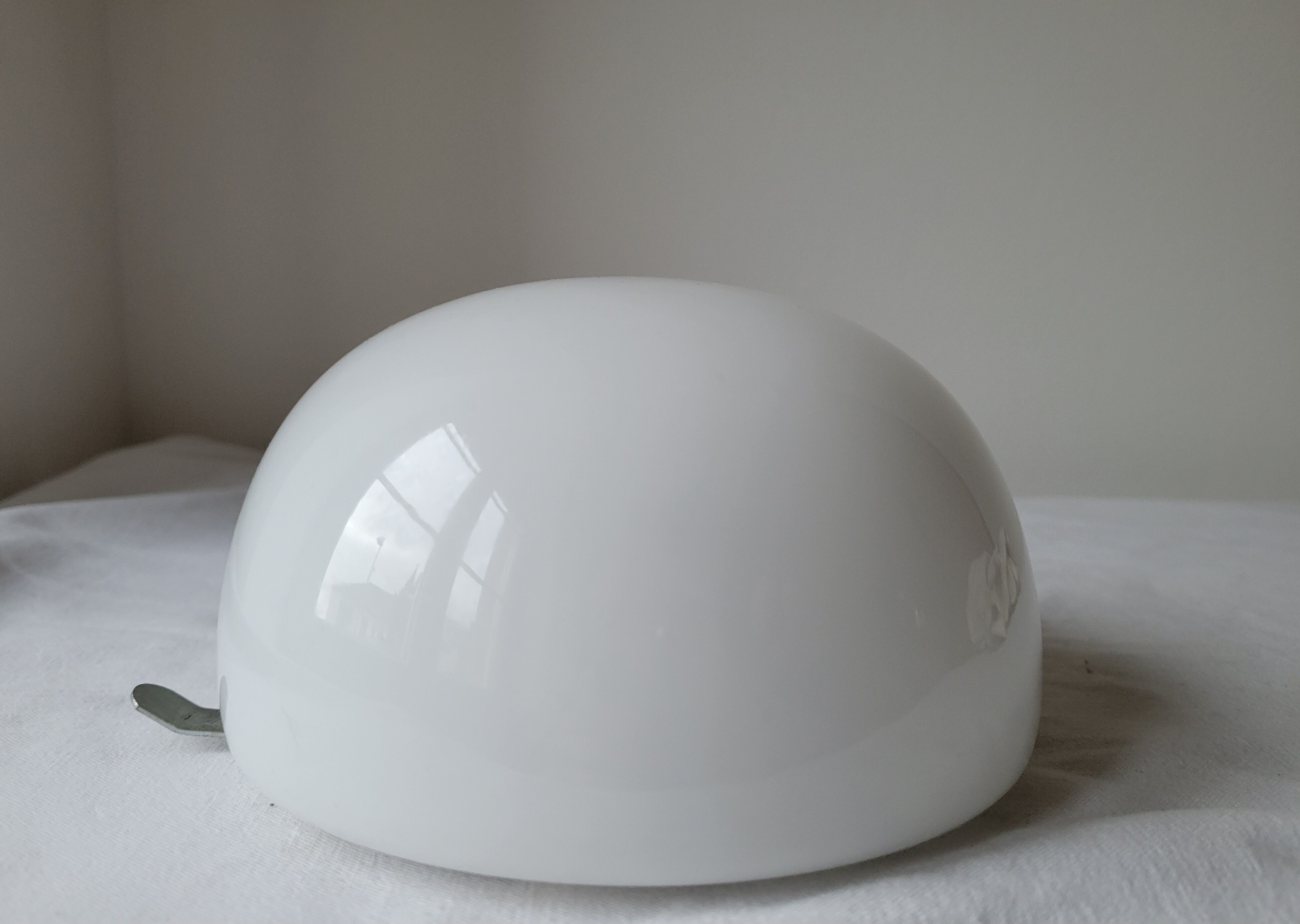 Half-globe opaline ceiling lamp