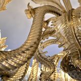 Large Murano glass chandelier – 12 lights – early 20th century