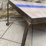 Table basse fer et céramique