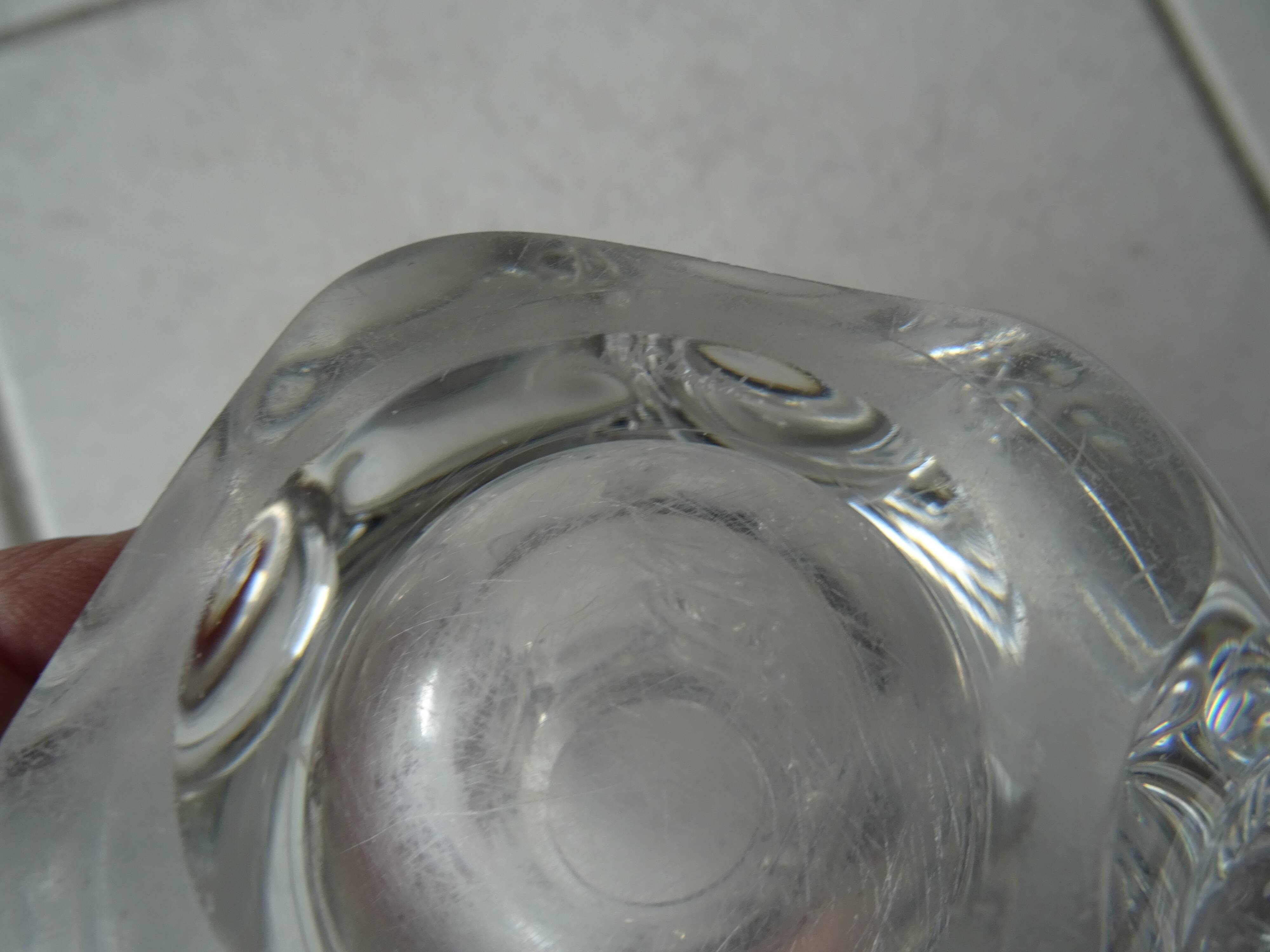 Val Saint Lambert crystal sculptural vase design Antonio and Guido Bon