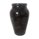 Marbled black faience vase