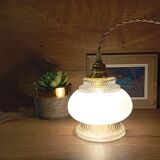 Art Deco style tulip globe portable lamp