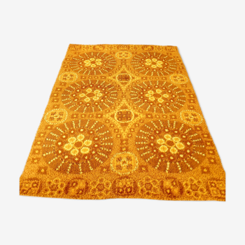 Tapis laine design Soleils 1970  2x3m