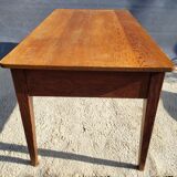 Pine farmhouse table ● Honey patina & Zebra grain