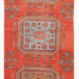 3x9 Pumpink Orange Vintage Turkish Runner Rug, 78x288Cm SK 23570