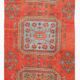 3x9 Pumpink Orange Vintage Turkish Runner Rug, 78x288Cm SK 23570