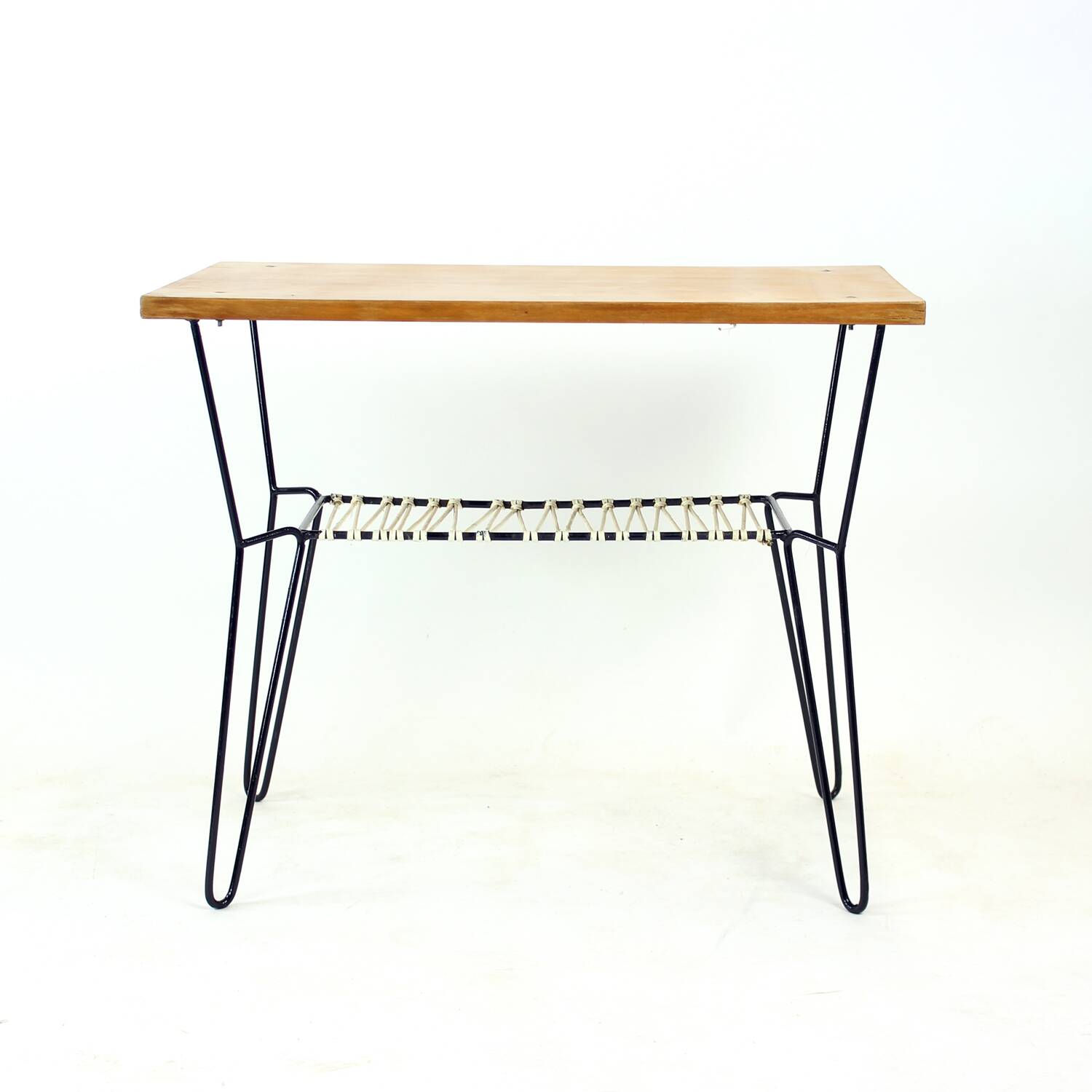 Coffee Table With Metal Base, Czechoslovakia 1960s