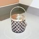 Pair of Vintage Cut Crystal Biscuit Boxes / Ice Buckets with Silver-Plated Lids