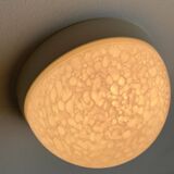 Suspension or wall lamp moon in glass from the vintage German space era by Peill & Putzler, 1970s.
