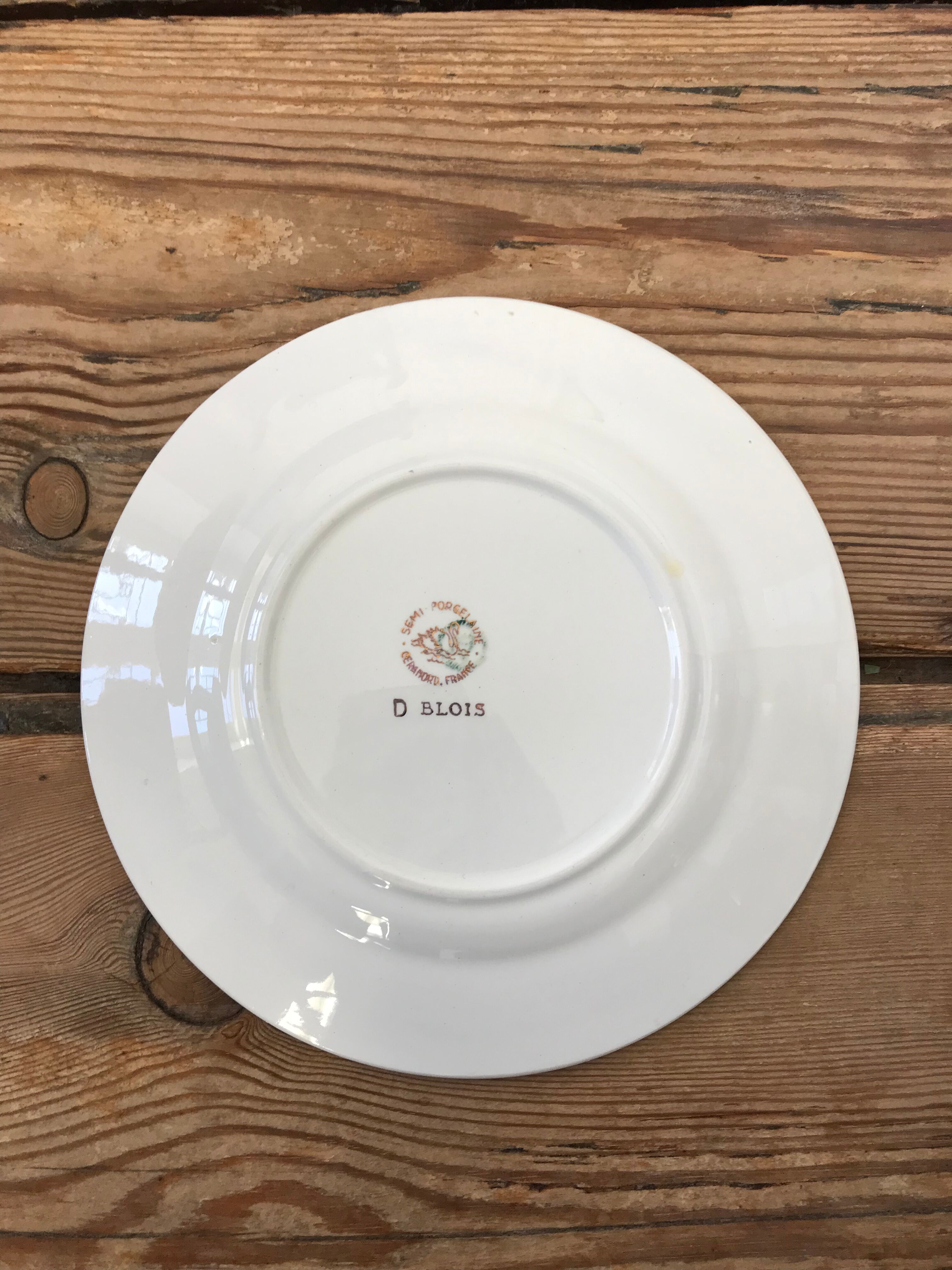 Série de 6 assiettes à desserts