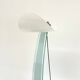 Vintage design floor lamp by Sothis with glass base and white glass shade