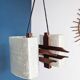Suspension scandinave en teck années 60