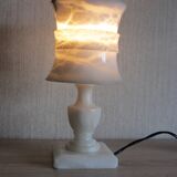 Bedside lamp, to be placed in alabaster
