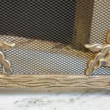 Art Nouveau brass fire screen 1900