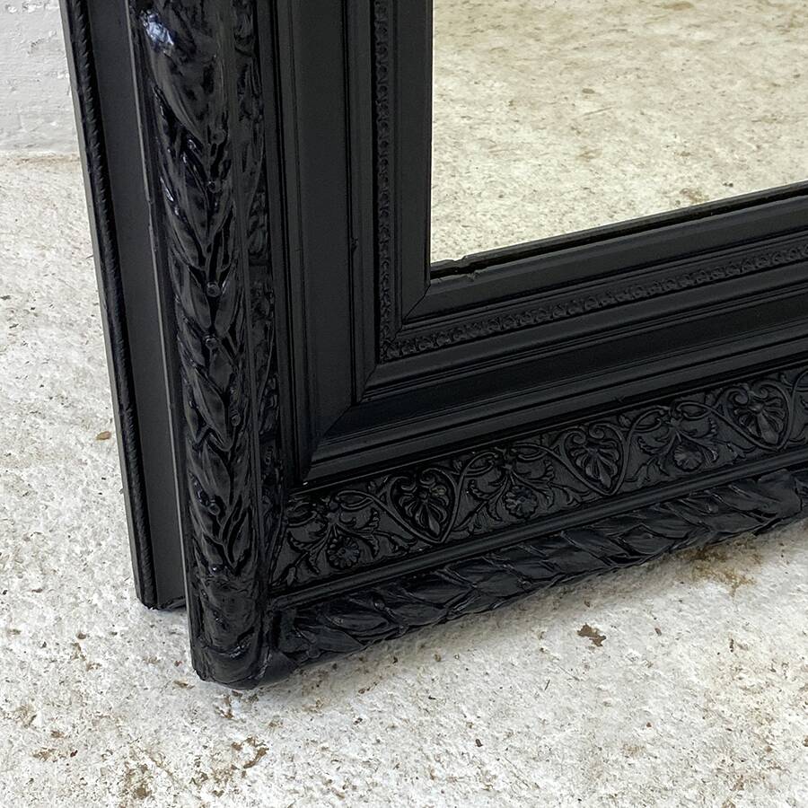 Black Louis XVI style mirror
