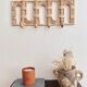 Patère coat holder in vintage can rattan canning bohemian rainbow