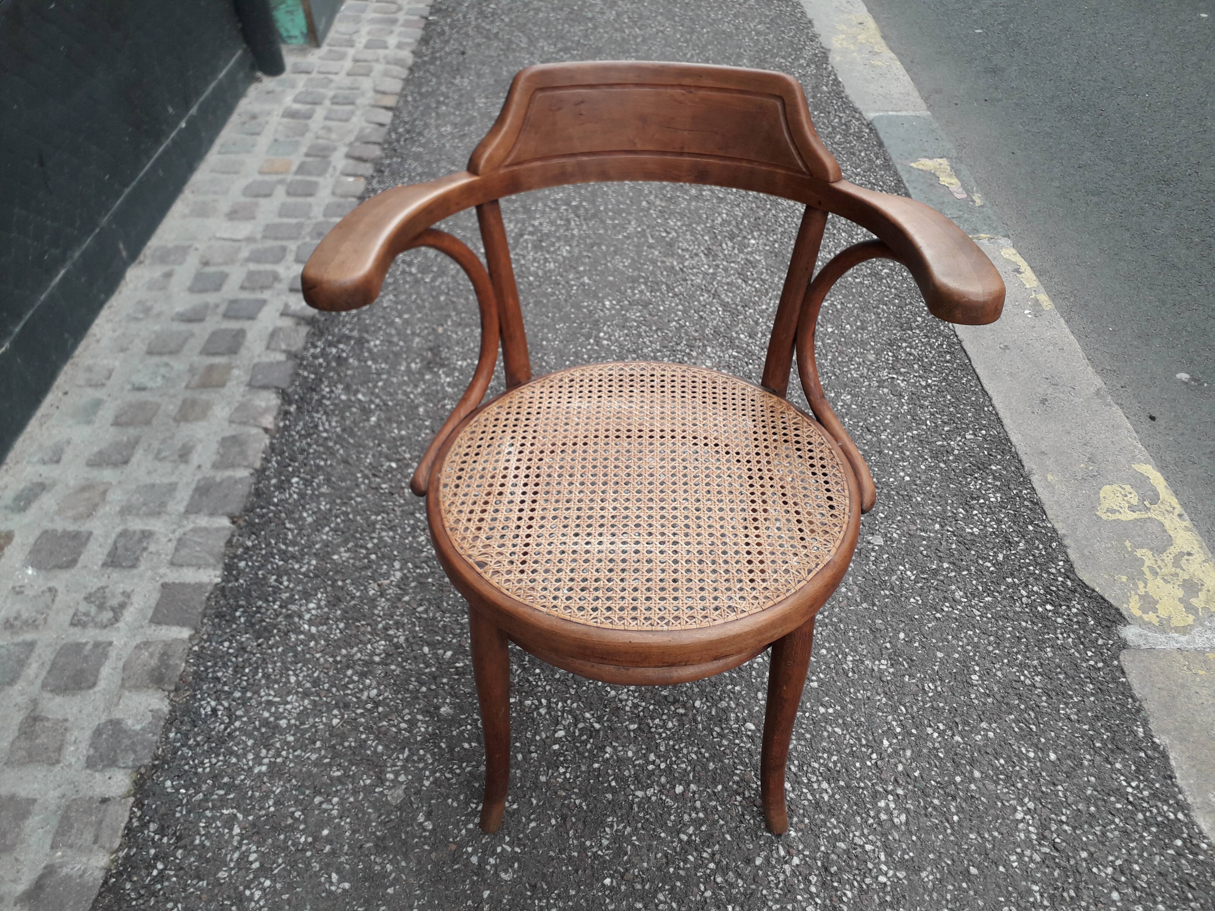 Canned Thonet armchair