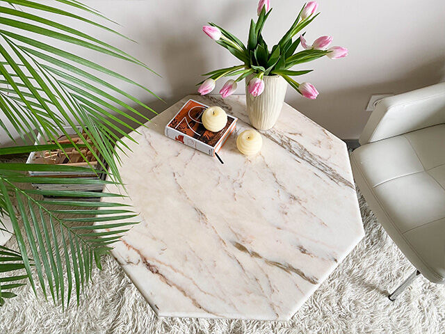 Marble coffee table