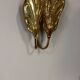 Set of four gilt brass wall lights, Tommaso Barbi, circa 1960.