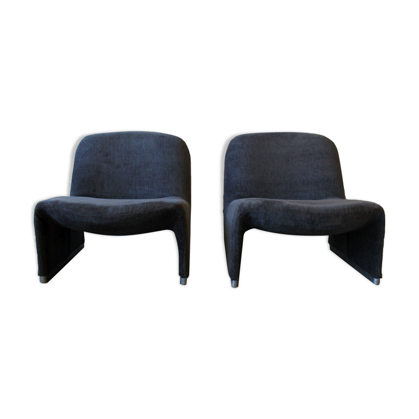 Paire de chauffeuse Alky par Giancarlo Piretti pour Castelli, 1969.