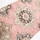 Tapis de couloir oriental vintage rose bleu foncé 3 x 12