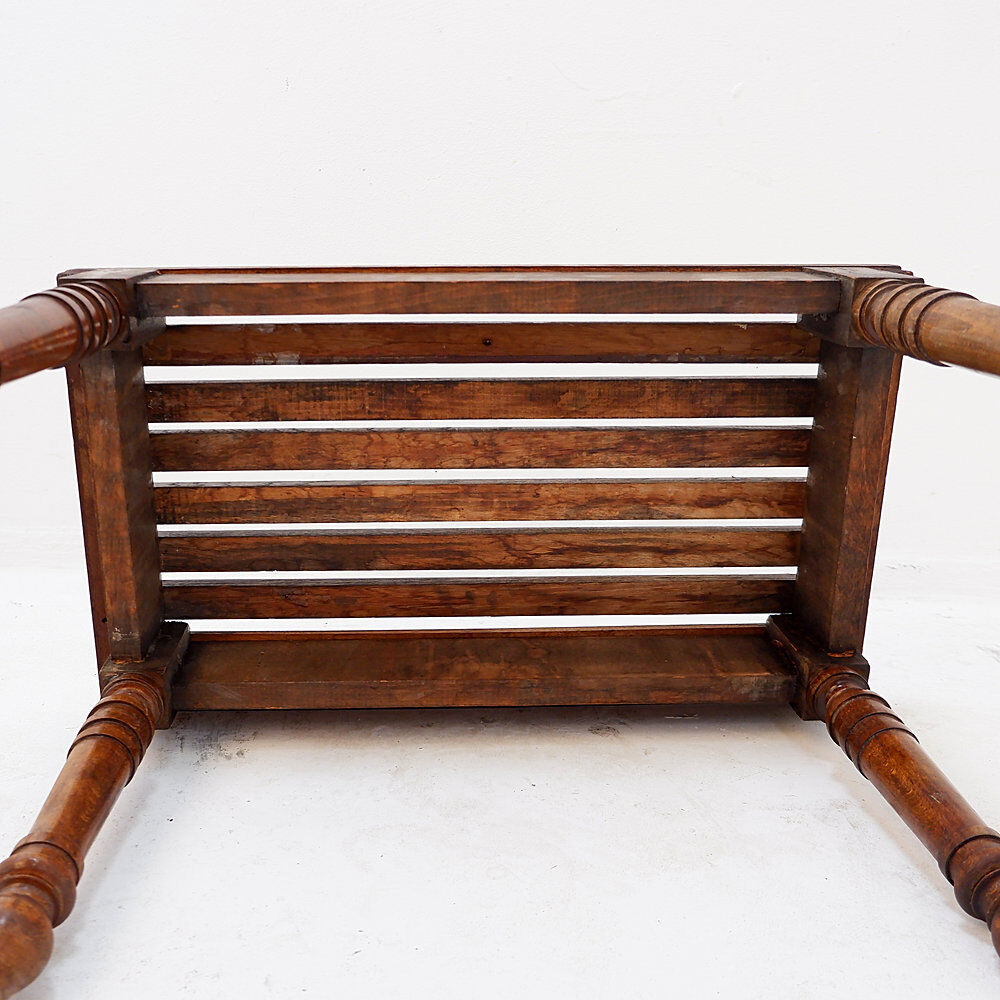 Porte-bagages à lattes ou banc d'appoint antique – XIXe siècle
