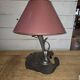 Lampe art déco en étain des années 1930