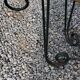 Coffee table end of sofa of the 50s mirror tray base wrought iron