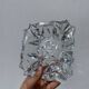 Clear cut glass ashtray 1970