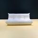 French Togo sofa in white cow leather by Michel Ducaroy for Ligne Roset.