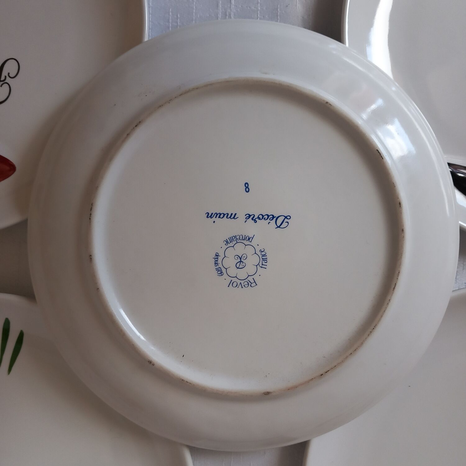 Set of 6 foie gras plates