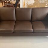 Danish leather sofa 3 places