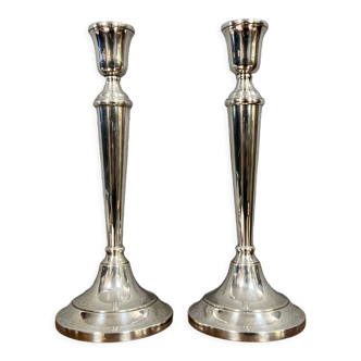 Pair of sterling silver torches circa 1890-1900